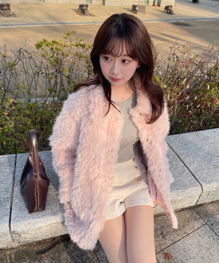 버튼 숏 팬츠 아이보리