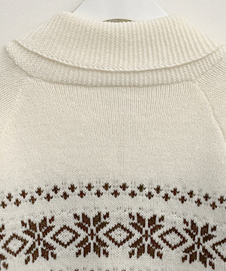 ノルディックニットジップアップ