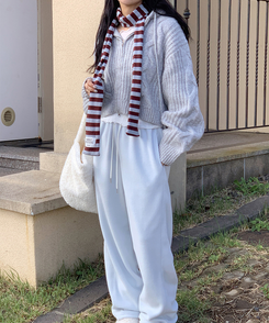 ストライプスカーフ SKY BLUE