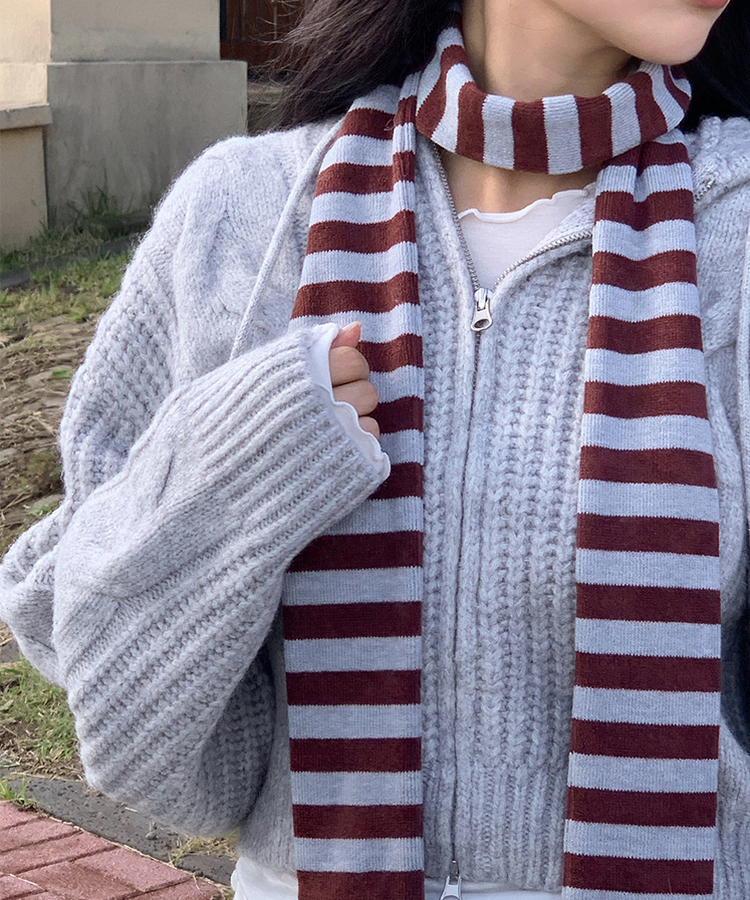 ストライプスカーフ SKY BLUE