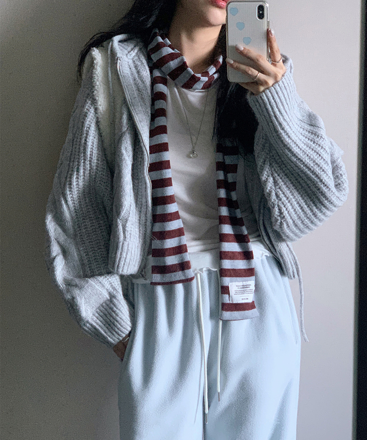 ストライプスカーフ SKY BLUE