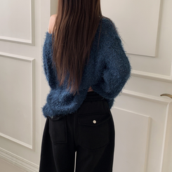 【起毛】ヒーティングサイドピンタックトレーニングパンツ BLACK