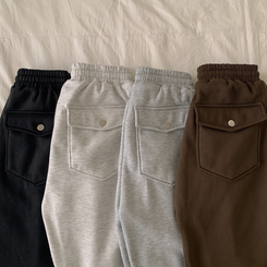 【起毛】ヒーティングサイドピンタックトレーニングパンツ