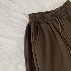 【起毛】ヒーティングサイドピンタックトレーニングパンツ