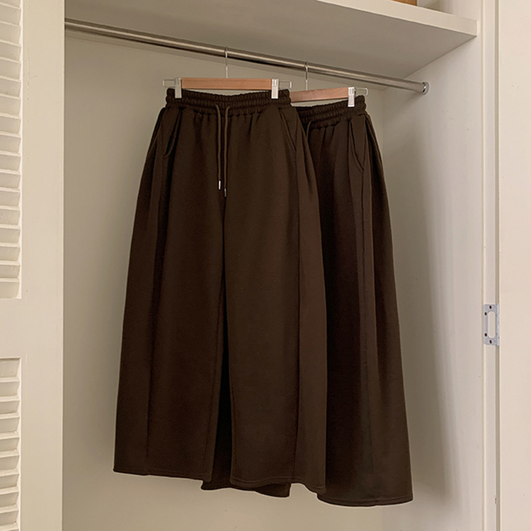 【起毛】ヒーティングサイドピンタックトレーニングパンツ