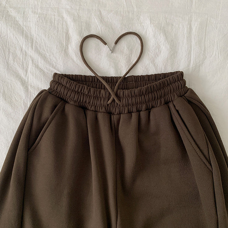 【起毛】ヒーティングサイドピンタックトレーニングパンツ