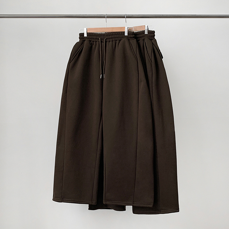 【起毛】ヒーティングサイドピンタックトレーニングパンツ