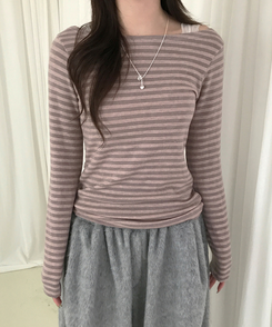 ヘイソーブル長袖Ｔシャツ NUDE PINK