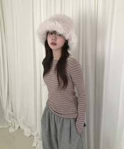 ヘイソーブル長袖Ｔシャツ NUDE PINK