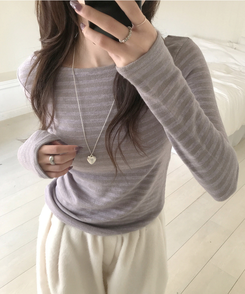 ヘイソーブル長袖Ｔシャツ LAVENDER