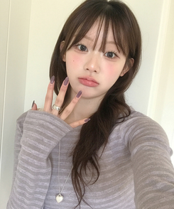 ヘイソーブル長袖Ｔシャツ LAVENDER