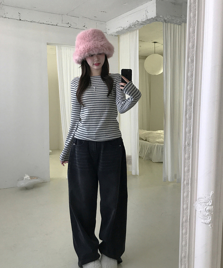 ヘイソーブル長袖Ｔシャツ GREY