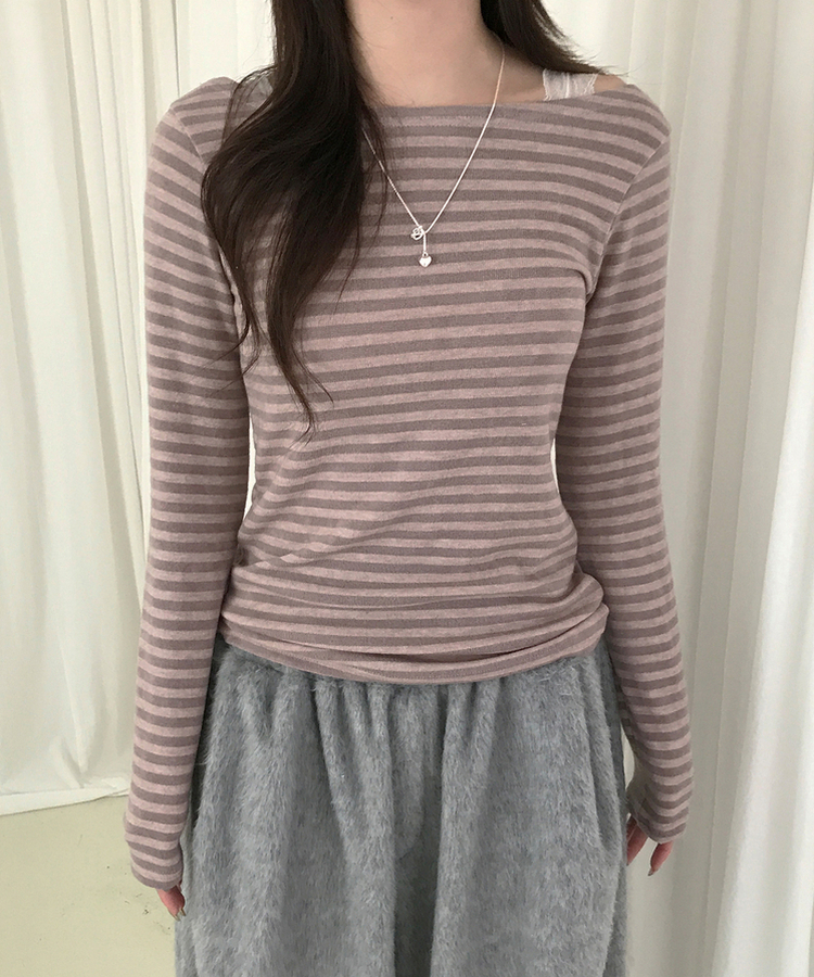 ヘイソーブル長袖Ｔシャツ NUDE PINK