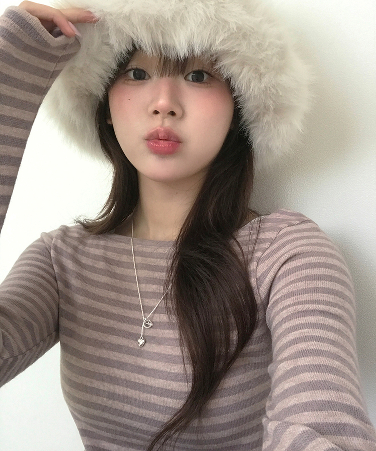 ヘイソーブル長袖Ｔシャツ NUDE PINK