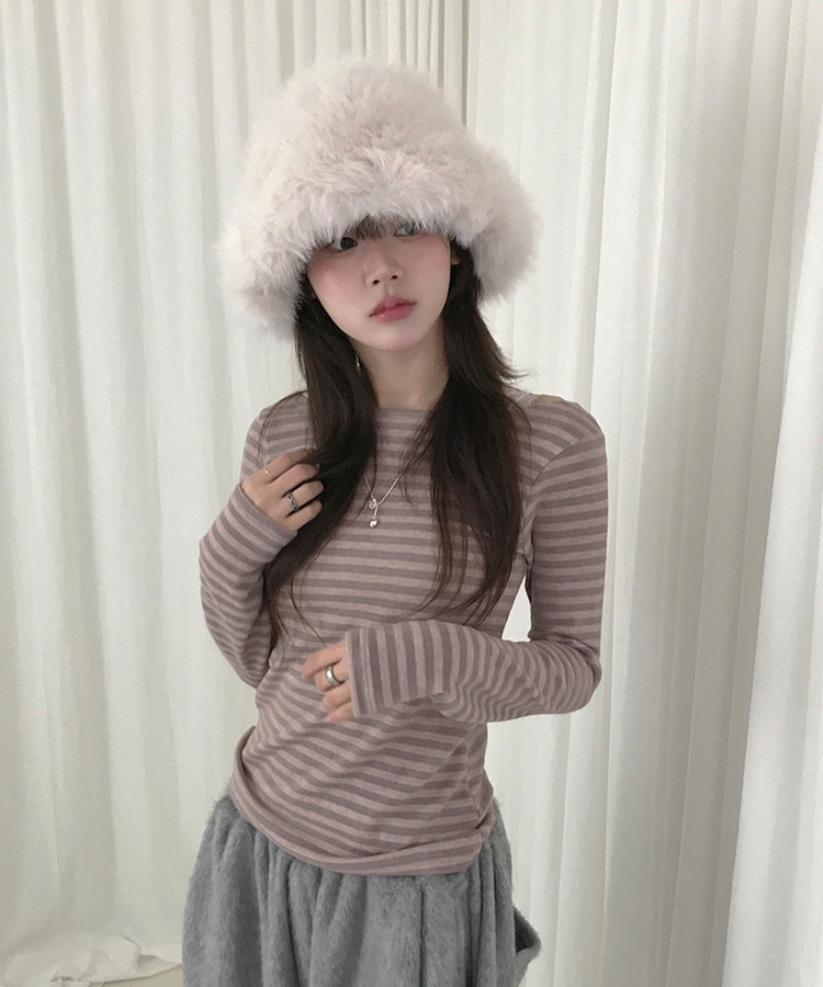 ヘイソーブル長袖Ｔシャツ NUDE PINK