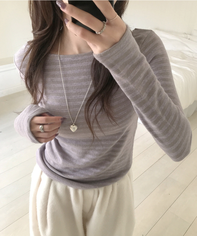 ヘイソーブル長袖Ｔシャツ LAVENDER