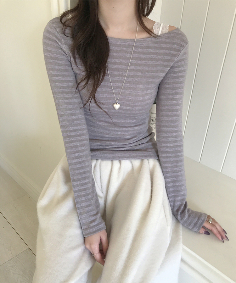 ヘイソーブル長袖Ｔシャツ LAVENDER