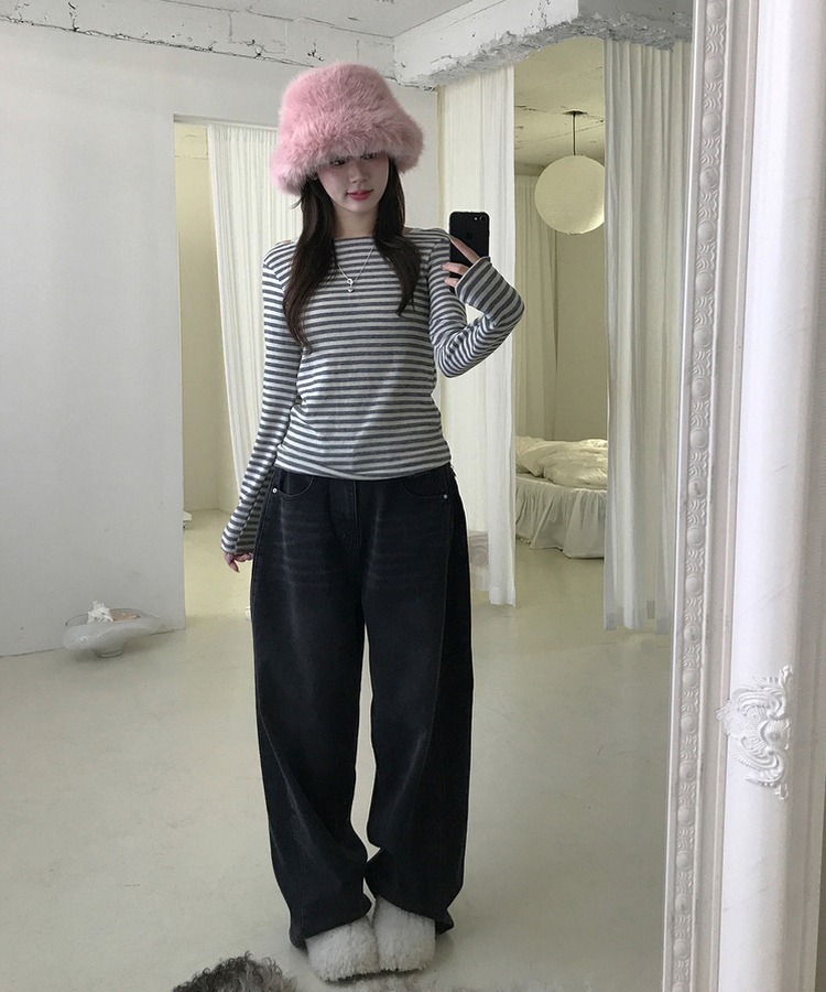 ヘイソーブル長袖Ｔシャツ GREY