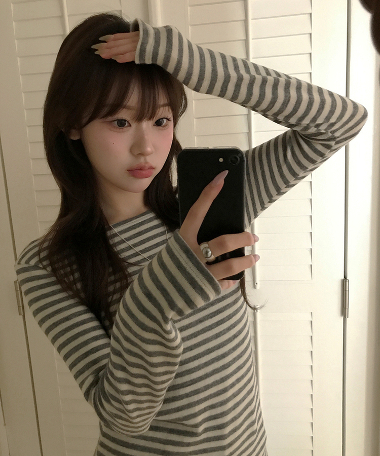 ヘイソーブル長袖Ｔシャツ GREY