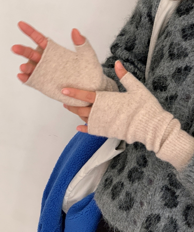 ウォーマーロング手袋 OATMEAL