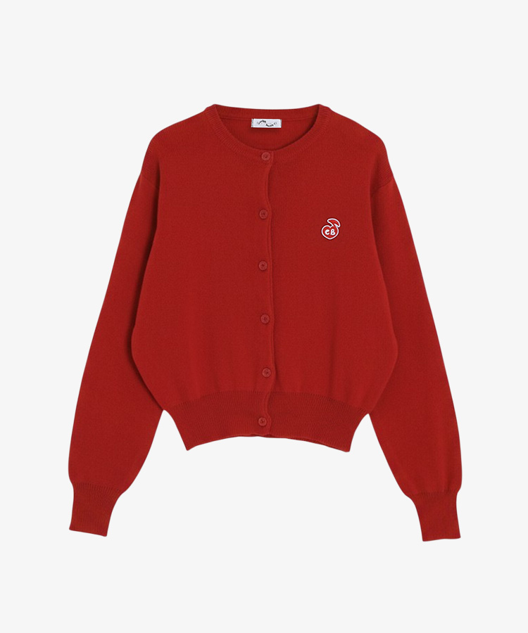 【❤️MADE】 刺繍ラウンドネックカーディガン