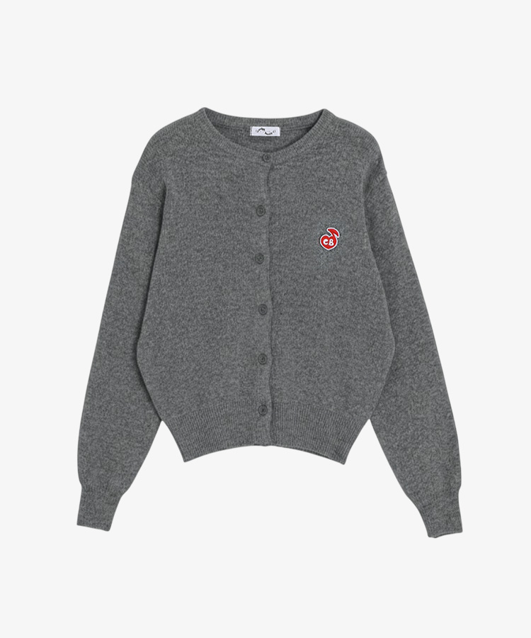 【❤️MADE】 刺繍ラウンドネックカーディガン