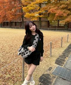 【❤️MADE】 刺繍ラウンドネックカーディガン BLACK