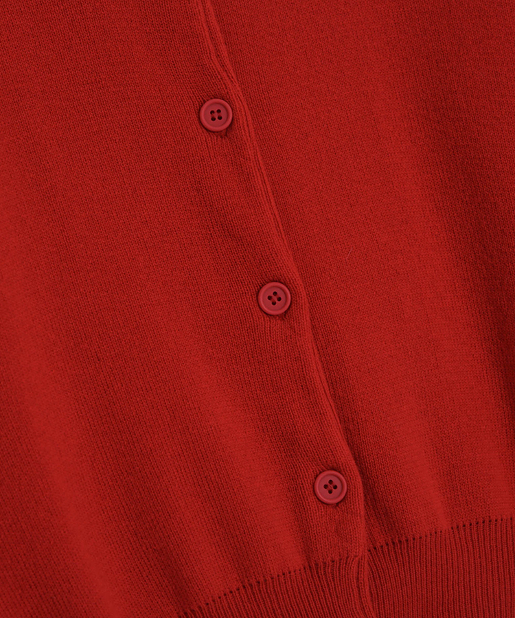 【❤️MADE】 刺繍ラウンドネックカーディガン