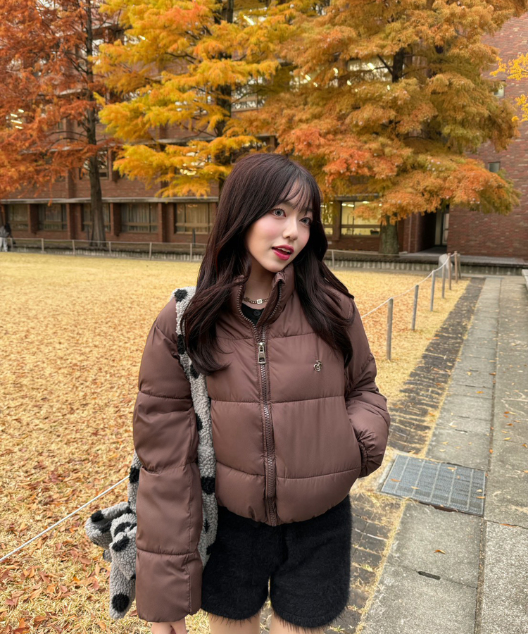 【❤️MADE】 베이직 숏 패딩 브라운