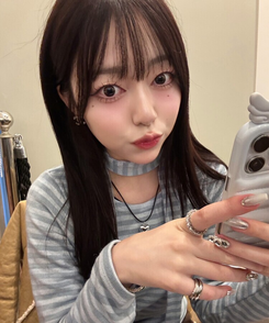 【❤️MADE/SET】ブローチ付きストライプＴシャツ SKY BLUE