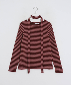 【❤️MADE/SET】ブローチ付きストライプＴシャツ