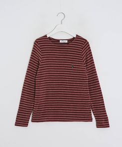 【❤️MADE/SET】ブローチ付きストライプＴシャツ