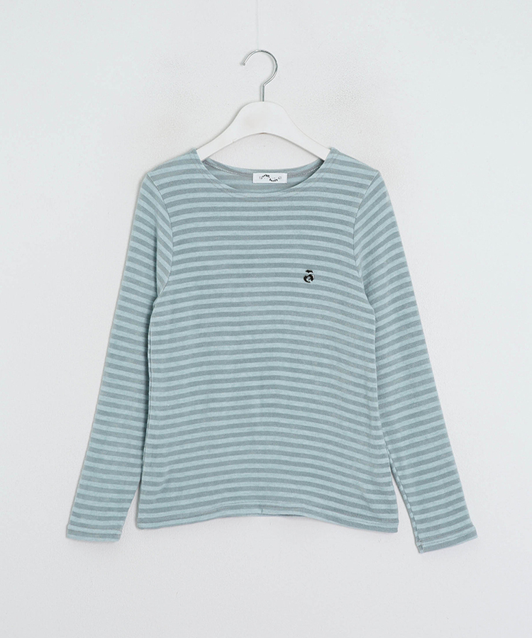 【❤️MADE/SET】ブローチ付きストライプＴシャツ