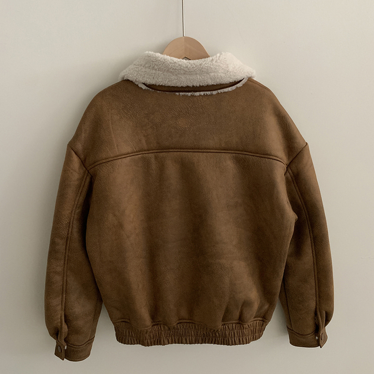 양털 뽀글이 긴팔 점퍼무스탕