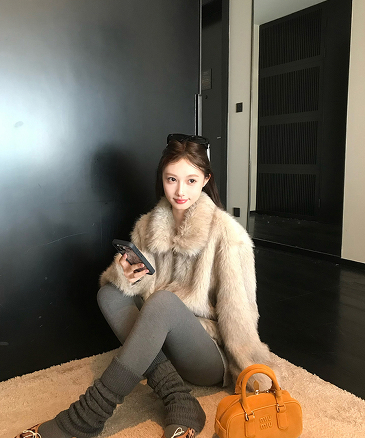 フェイクファービックカラージャケット｜ジャケット｜韓国ファッション