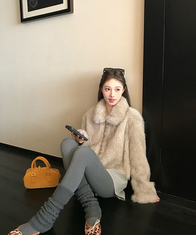 페이크퍼 빅카라 퍼자켓