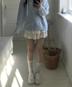 ボアフリースバレエムードシューズ IVORY