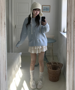 ボアフリースバレエムードシューズ IVORY