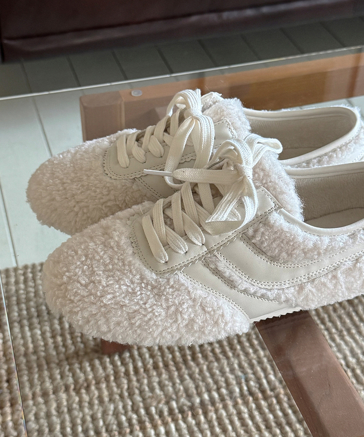 ボアフリースバレエムードシューズ