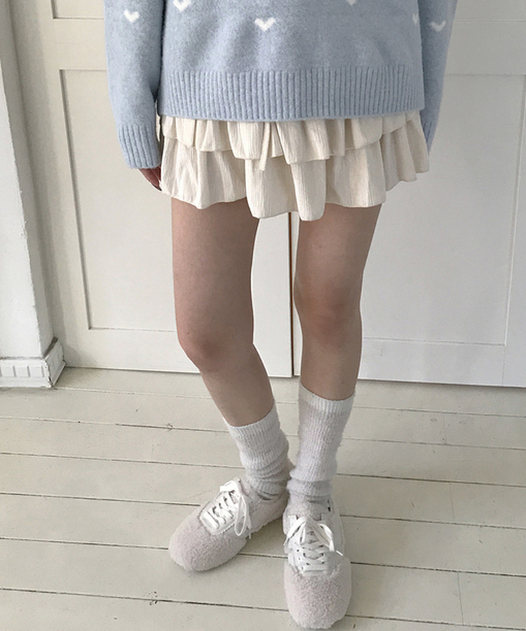 ボアフリースバレエムードシューズ IVORY