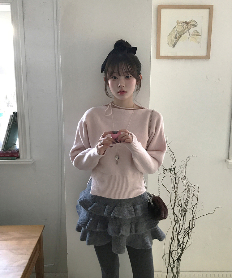 ベニーリボンニット PINK