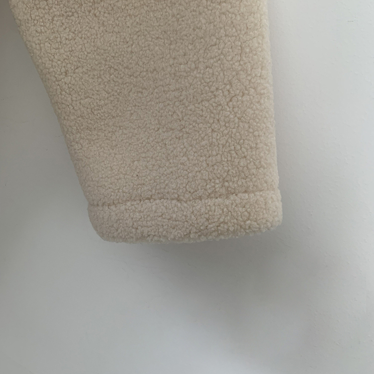 리얼왕오버핏 귀여운 양털 뽀글이 후드 하이넥 투버튼 떡볶이 더플 롱코트 빅사이즈