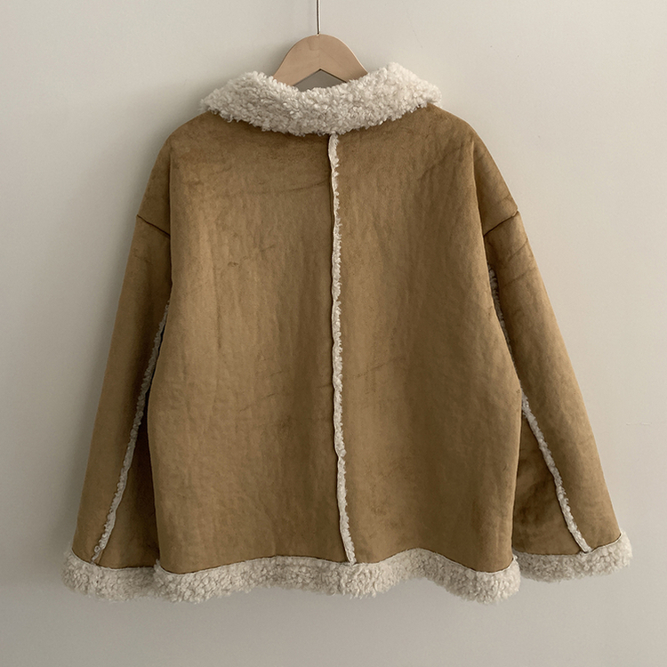 ウール裏地スエード厚手ムスタンジャケット