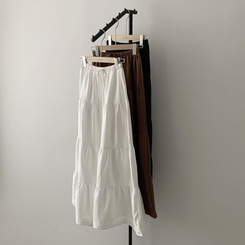 청순컨셉 담당2엘사 캉캉 롱 맥시 스커트