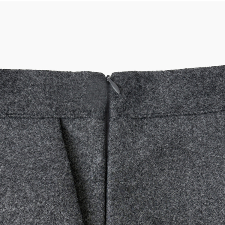 메이피 모직 사이드 지퍼 하이웨스트 숏 팬츠