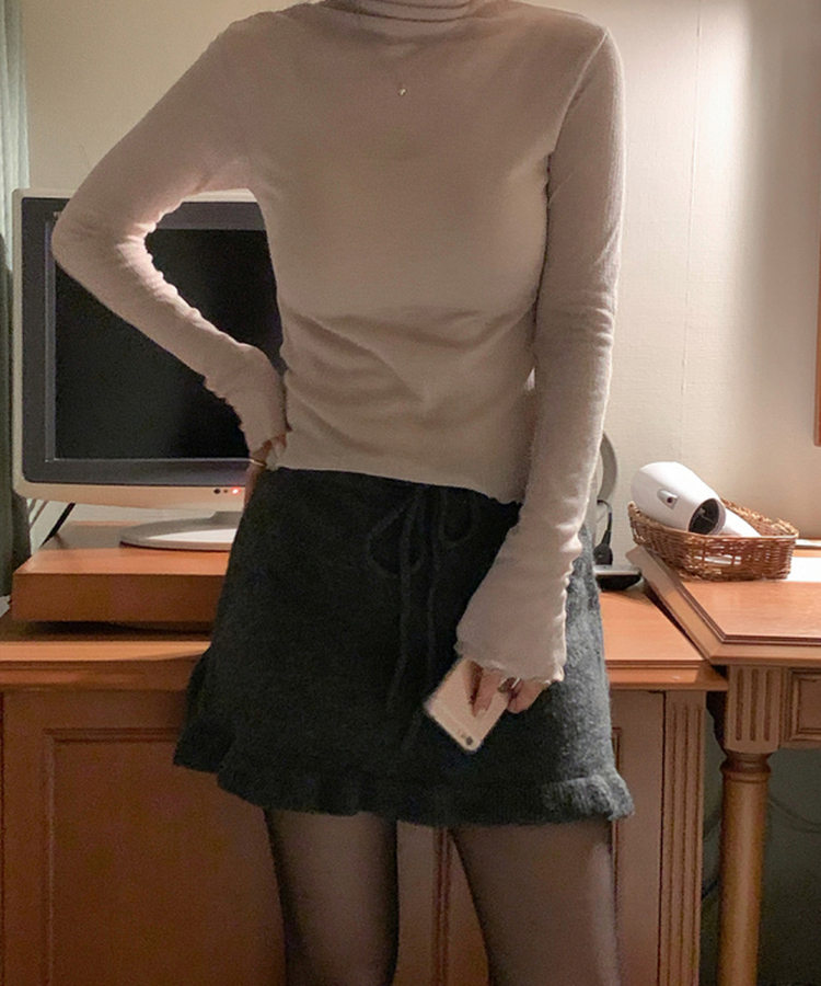 ニットフリルスカート｜ミニスカート｜韓国ファッション通販 SONA