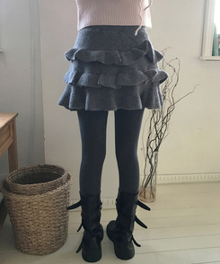 フェアリーティアードスカート CHARCOAL