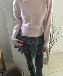 フェアリーティアードスカート CHARCOAL