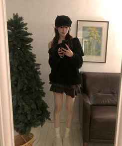 フェアリーティアードスカート BROWN