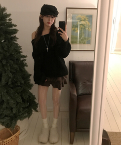 フェアリーティアードスカート BROWN